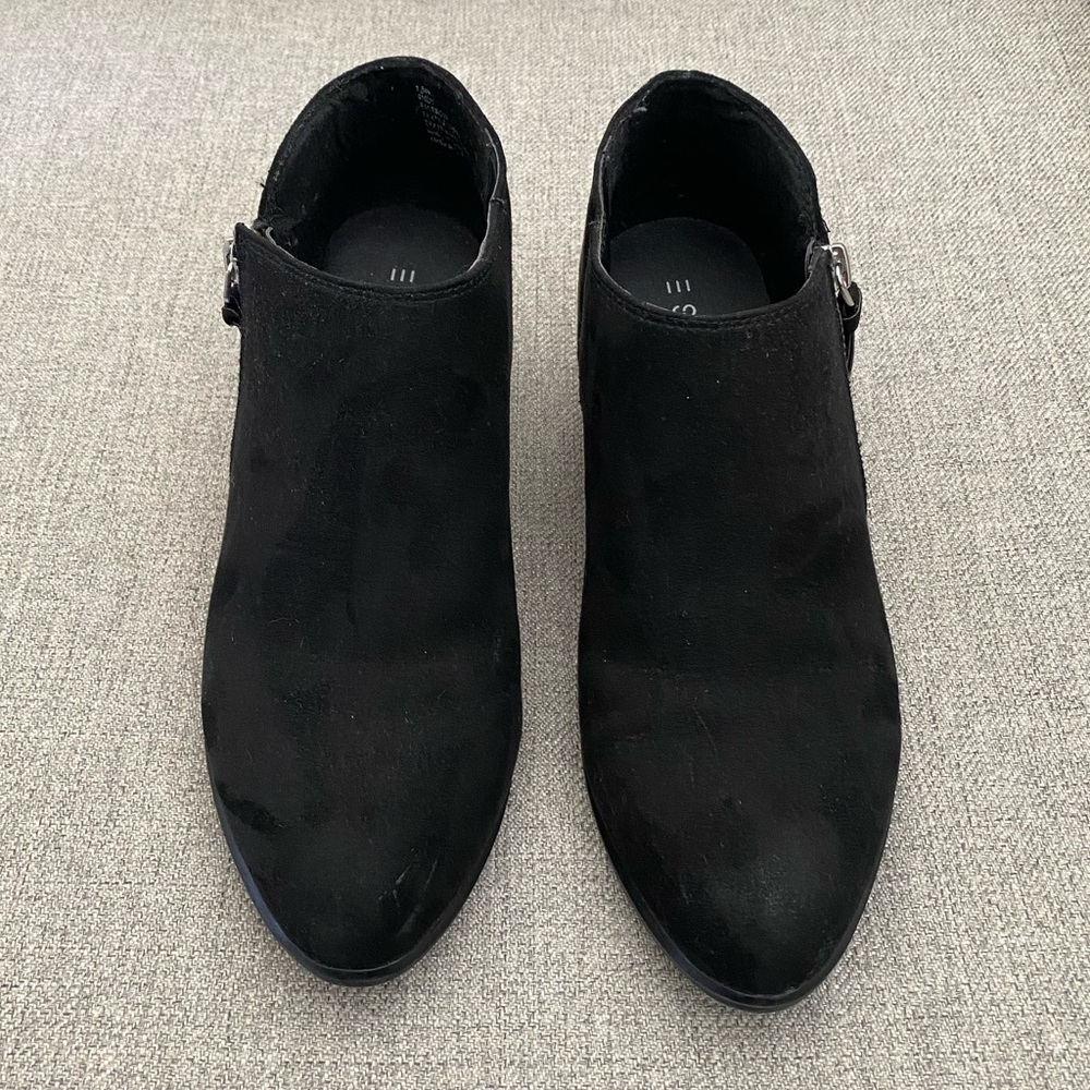 Esprit Troy Black Suede Ankle Booties✨